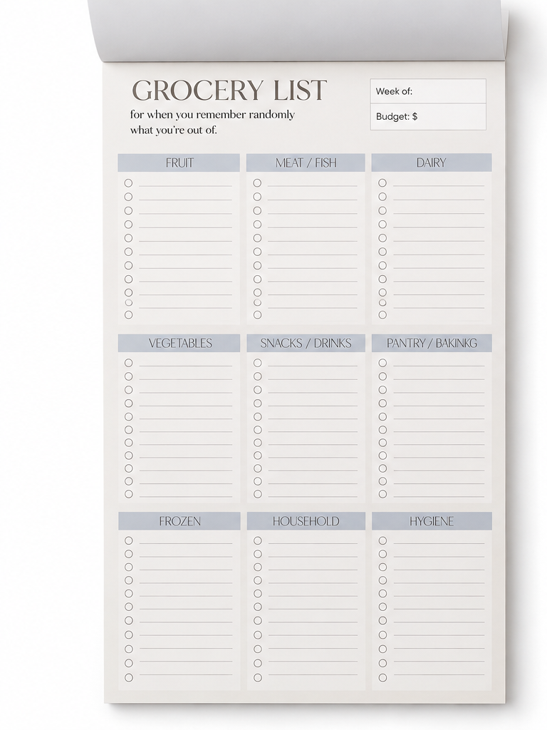 Grocery Pad